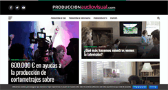 Desktop Screenshot of produccionaudiovisual.com